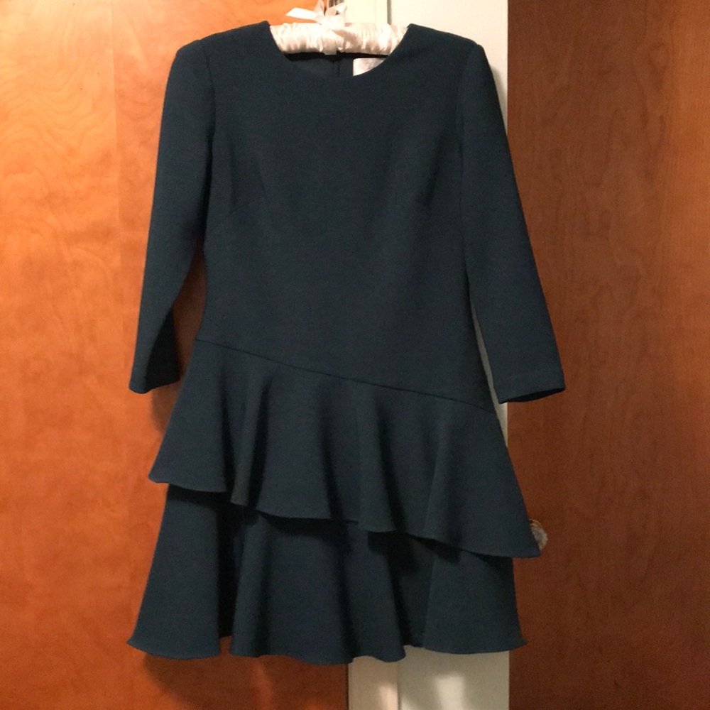 Eliza J Green Tiered Ruffle Dress